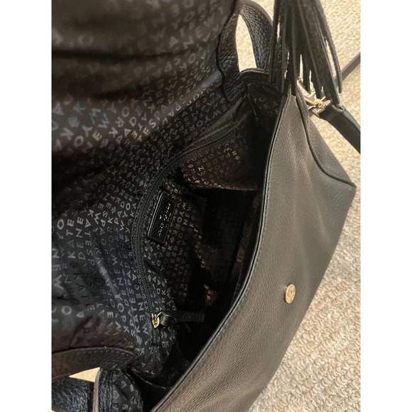 Kate Spade Chester Street Miri Black Pebble Leather Shoulder Bag or Crossbody - Picture 5 of 12